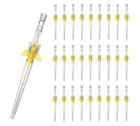 50PCS Aiguille à demeure vétérinaire, Cathéter IV vétérinaire, Cathéters intraveineux vétérinaires jetables, Instruments vétérinaires pour tous types d'animaux. (24G)