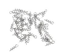 50pcs Appâts Leurre Souple Crochet Broche Ressort Pêche de Verrouillage Fixe L'aiguille à Vis