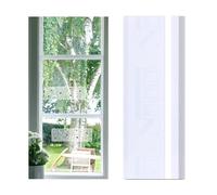 50pcs Autocollant Fenêtre Anti Mouche, Adhésives Attrape Mouche Papier Pièges à Colle Transparents Bandes Adhésives Efficaces et Pratiques pour la Maison l'École la Cantine Le Restaurant(Blanc)