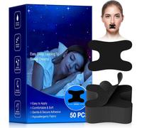 50pcs Bande Buccale Pour Dormir I-Shape, Anti Ronflement, Développez L'habitude De La Respiration Nasale, Améliore Le Sommeil, Convient Aux Hommes Et Aux Femmes(Noir)