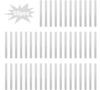 50PCS Bâtons de glace en acrylique réutilisables Bâtons de gâteaux Party Favors for DIY Ice Cream Popsicle