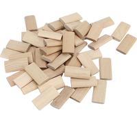 50Pcs Bois de hêtre Domino Tenon Stopper pour Artisanat Travail du bois Meubles Connecteur d'épissure