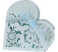 50pcs Boîtes à Bonbons de Mariage, Amour Forme de Coeur Creux Boîte à Bonbons Boîtes à Cadeaux de Mariage Romantique Favors Mignon Boîte à Chocolats