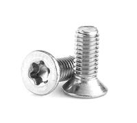 50pcs Boulons à Tête Plate Vis à Etoile Acier Inoxydable 304 M3x6mm 8mm 10mm 12mm 16mm 20mm 25mm 30mm(M3×12)