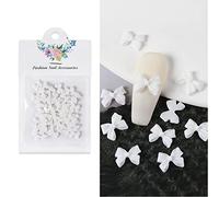 50pcs / Bows Nail Charme Bowknot Art Charmes Ongles Bricolage Bijoux Décalages Décor