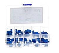 50Pcs/Box 10value x 10pcs 3296X 100 ohm - 500K Multiturn Trimmer Resistance Potentiometer Kit AUOQKQUT