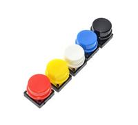 50PCS/Box Tactile Push Button Switch Momentary Tact & Cap 12x12x7.3mm KeyCaps Assorted Kit NWPNLXEA