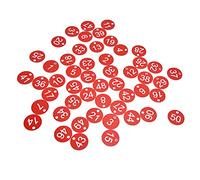 50pcs Bright Bee Numérotés avec des Trous pour Easy Estock ENT & Identification (1-50)