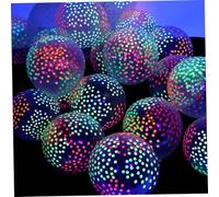 50pcs brillent dans les ballons sombres Blacklight Reactif Fluorescent Mini Polka Dots ballons pour le mariage d'anniversaire Arch Party Decoration, décorations de Noël