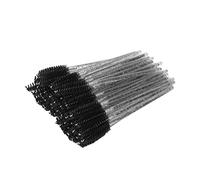 50pcs Broussages de Cils Jetables - Brosse de Mascara Portable Applicateur pour les Sourcils - Outils Maquillage Noir pour Look Naturel (BLACK)