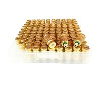 50pcs buses de brumisation en laiton ensemble pulvérisation d'atomisation basse pression pour système refroidissement extérieur jardinage têtes brumisateur d'eau haute fi 2 sections Orifice Dia 0.4mm