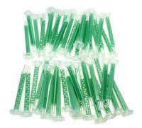50pcs Buses de pour mélange pour statique 16 Éléments pour Colle AB | 16 éléments internes, pour mélange homogène, évite les grumeaux, pour idéal pour résine époxy et pour colle AB