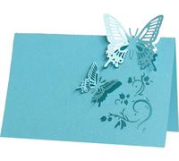 50PCS Cartes de Table Papillon 3D, Cartes de Table Papillon 3D Cartes de Table Nom Elégant Pour Décoration de Table Réception Party