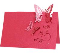 50PCS Cartes de Table Papillon 3D, Cartes de Table Papillon 3D Cartes de Table Nom Elégant Pour Décoration de Table Réception Party