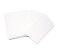 50pcs Cartes d'identité vierges en PVC de qualité supérieure - Pour imprimantes de cartes d'identité zébrées - Compatible avec toutes les imprimantes de cartes en plastique (taille de carte de crédit)