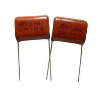 50pcs CBB 394 630V 394J CBB21 0.39uF 390nF P20 Metallized Polypropylene Film Capacitor AUOQKQUT