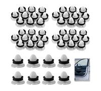 50Pcs Clips de Fixation Attaches Garniture, Retenue Vehicle Clips Rivets en Plastique Compatible avec Peugeot 308 508 DS4 C4 OEM 7703077476 Agrafe de Panneau Garniture Intérieure et Porte(Blanc)