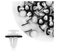 50PCS Clips de Fixation Voiture,Rivet Plastique pour Fixer Le Bas de Caisse,Compatibles avec GM Chevrolet Saab Hummer H2 Equinox Camaro GMC Cadillac ATS SRX CTS 11519031 (Creux)