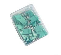 50pcs Colorful Flag Tacks Push Pins for Map(green)