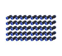 50pcs Connecteur pneumatique droit Poussez pour connecter les raccords pour le tube d'air PU10 résine en acier inoxydable Connect Rotation à 360 degrés pour le traitement de