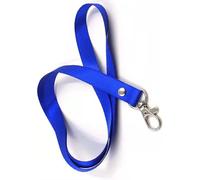 50pcs corde suspendue bleue, lanière porte-clés pour étiquettes de travail, lanières porte-clés, étiquettes de badge, étiquettes de nom Loopunk