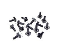 50PCS DIP 6 * 6 * 4.3mm 5mm 6 7 8 9 10 11 12 13 14 15 16 17 6X6 4Pin Tactile Tact Push Button Switch Self-reset DIP Switches NWPNLXEA(6x6x17H)