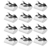 50Pcs Écrous T avec Lame Ressort pour Profilés Alu Série 45 Std Européen Filetage Interne M8 Rainure 10mm Acier Carbone