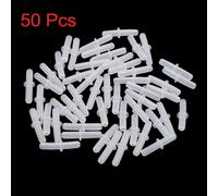 50pcs EfFacer Plastique Compagnie AIR Droit Connecteur Tube Aquarium Tank