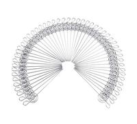 50pcs Fils métalliques Carte photo Picture Mémo Papier Remarque Afficher les porte-clips Silver Flower Note Forme 12 cm x 2,4 cm pour l'école de bureau à domicile décoration faite (Notes)