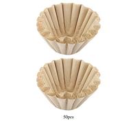50pcs Filtres de café en fibre de bois jetable Remplacement du filtre à café Eco Friendly non décollé pour les restaurants Coffee Shops Home Use Taille S 45x60mm L 45x70 mm (1 à 2 tasses)