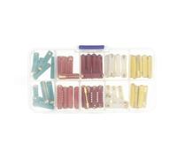 50PCS GBC European Automotive Fuse 5-30AMP 32V Dia 6mm Continental Car Blade Bakelite Auto EU Fuse For Vintage Old Style Car