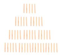 50pcs Goujons en Bois Goujons en Bois Cannelés Tige M6 Tiroir D'armoire Rond Insertion Facile pour Bricolage Art Travail du Bois, Raccord de Porte de Meubles (M6x50 (50 pièces))
