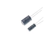 50pcs In-line aluminum electrolytic capacitor 1UF 50V 100V 250V 400V 450V 5x11 6x12 8x12 green gold high frequency NWPNLXEA(50V 5x11)
