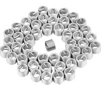 50pcs Inserts filetés hélicoïdaux en acier inoxydable M8 x 1.25 x 1.5D Longueur