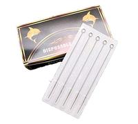 50PCS jetables aiguilles de tatouage, RS stériles à usage unique en vrac Shading Tattoo aiguille pour machine tatouage, équipement Tattoo Supply (9RS)