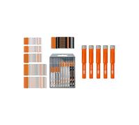 50PCS Jeu De Lames De Scie Sauteuse Pour La Coupe Du Bois Du Métal et 5PCS Forets Diamantés Brasés pour Brique Marbre Céramique