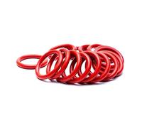 50pcs joint torique en Silicone rouge VMQ CS 1.5mm OD 4/4.5/5.5/6.5/7.5/8.5/9.5/10.5/11.5/12.5/13.5/14.5mm joint torique de qualité alimentaire(Size:OD 7.5mm CS 1.5mm)