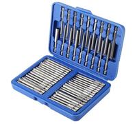 50PCS Longs Embouts Tournevis Tournevis Magnétiques, Fentes Croisées Forme U, Embouts Hexagonaux Sécurité, Kit Tournevis Magnétique Extra Long Tête Fleur Prunier Croix En Forme U Avec Boîte Rangement