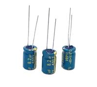 50pcs/lot 8.2UF high frequency low impedance 400V 8.2UF aluminum electrolytic capacitor size 8X12 S111 20% AUOQKQUT