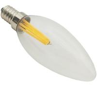 50pcs/lot C35 E14 Ampoule Pointue LED Filamet Ampoule Cristal Source De Lumière Lustre Vitage Ampoule LED, 2200k Yellow, 12V E14 3W