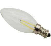 50pcs/lot C35 E14 Ampoule Pointue LED Filamet Ampoule Cristal Source De Lumière Lustre Vitage Ampoule LED, 6500k Cool White, 220V E12 2W