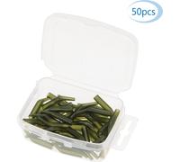 50Pcs/Lot Carp Fishing Hook Sleeve Hair Rig Line Aligner Sleeves Soft Anti Tangle Fishing Tackle Aligner Accessoires de pêche à la carpe
