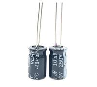 50pcs/lot S74 250v 10UF aluminum electrolytic capacitor size 8 * 12 10UF 20% AUOQKQUT