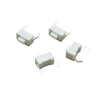 50pcs/lot Tactile switch 3 * 6 * 4.3mm vertical 2 feet action key switch high temperature 3X6X4.3 white NWPNLXEA