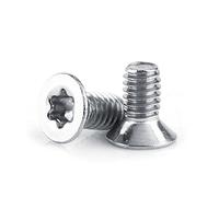 50pcs M2 5 en acier inoxydable SS304 Vis de machine à tête plate à tête plate Boulons les boules de corrosion haute résistance pour les appareils de communication du bureau à (M2,5x5)