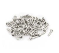 50Pcs M2x8mm En Acier Inoxydable Vis Vis Autotaraudeuses À Tête Ronde