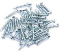 50pcs M4.2 Flat Head Self drilling Self tapping Screws Drilling Tail Screw Set (M4.2*19)