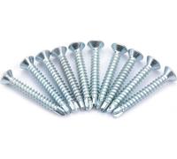 50pcs M4.2 Flat Head Self drilling Self tapping Screws Drilling Tail Screw Set (M4.2*25)