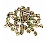 50Pcs M4X8Mm Hexagone En Alliage de Zinctête D'Entraînement Noix de Meubles Fileté Pour Insert de Bois