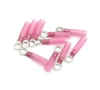 50PCS M5 0.5-1.5mm2 Ring Heat Shrink Wire Butt Connectors Electrical Wire Cable Terminals Insulated Splice Terminals